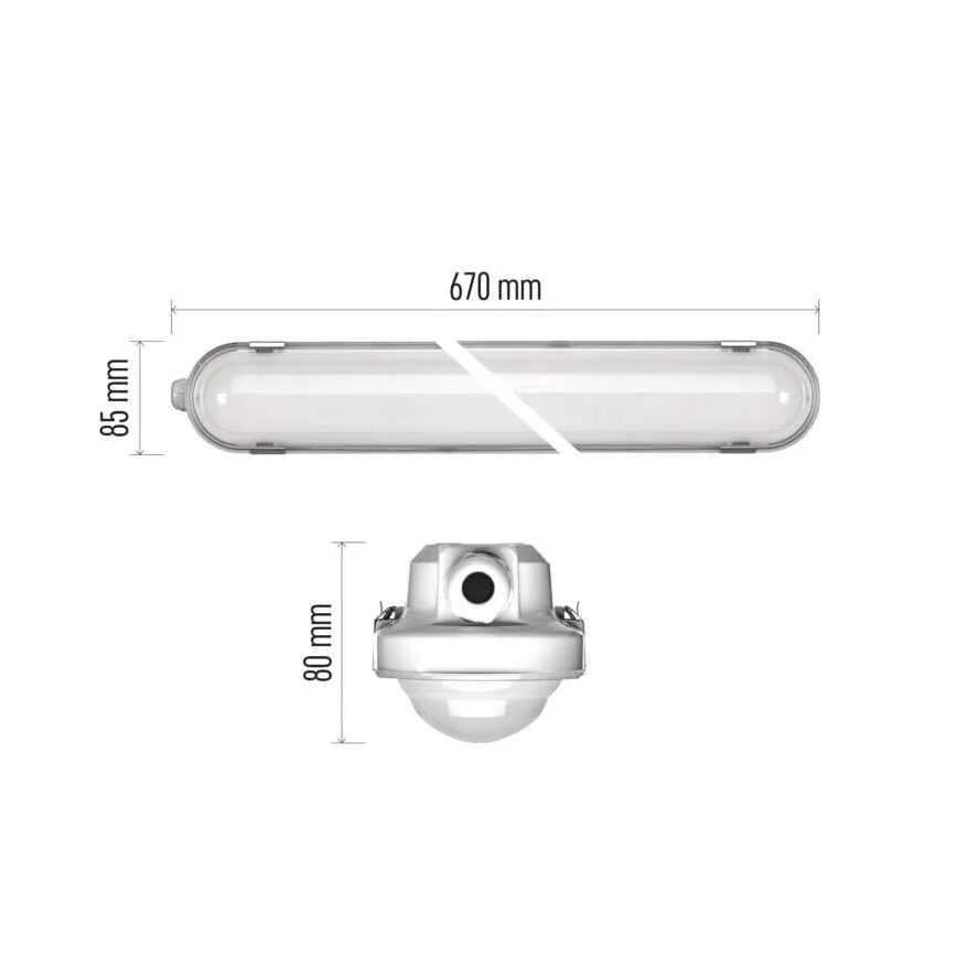 Lámpara LED de alta resistencia regulable MISTY LED/10/13/16/18W/230V 4000/6500K IP66