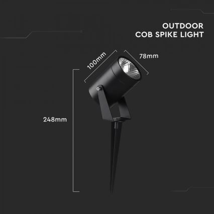 Lámpara LED de exterior 10W/230V 4000K IP65