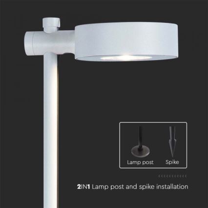 Lámpara LED de exterior LED/7W/230V 4000K IP65 blanca 102 cm