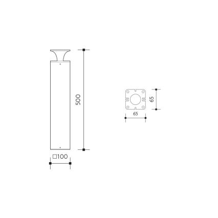 Lámpara LED de exterior ORNELA LED/6W/230V 3000K IP54 antracita