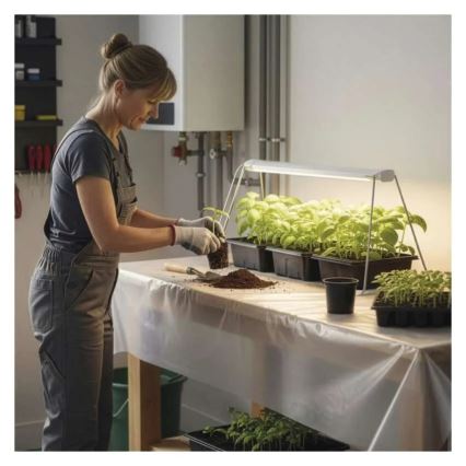 Lámpara LED de interior para cultivo de plantas GROW LED/15W/230V