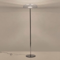 Lámpara LED de pie LED/10W/230V 3000K cromo brillante