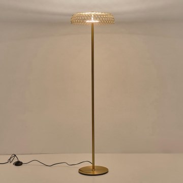 Lámpara LED de pie LED/10W/230V 3000K dorado