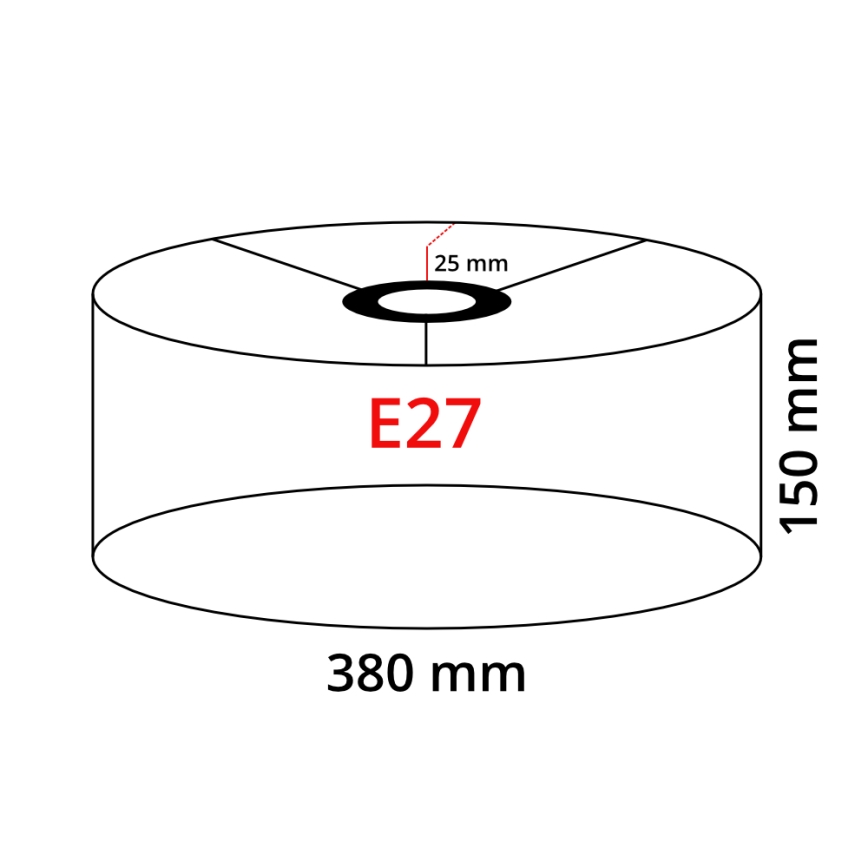 Lámpara LED de pie TUNJA 1xE27/20W/230V Ø 38 cm negro/marrón