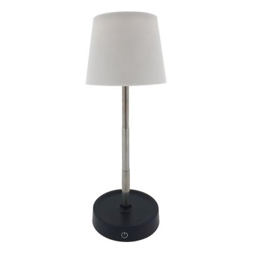 Lámpara LED de sobremesa táctil y regulable 3W/5V USB 800 mAh blanca