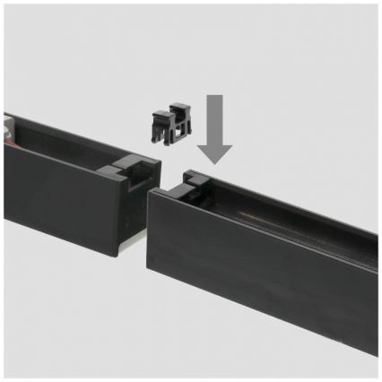 Lámpara LED de techo (superficie o colgante) KOLINE LED/40W/230V 3000/4000/6500K 120 cm negra