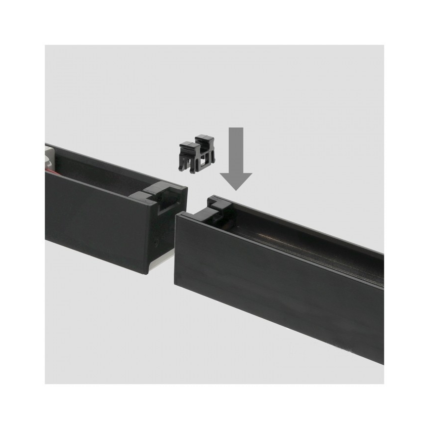 Lámpara LED de techo (superficie o colgante) KOLINE LED/40W/230V 3000/4000/6500K 120 cm negra