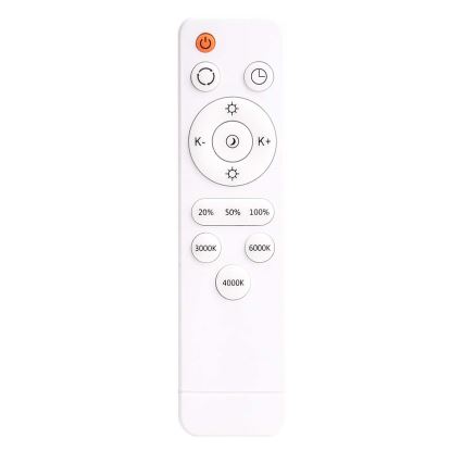 Lámpara de techo LED regulable KERN LED/80W/230V 3000-6000K Ø 80 cm negra + mando a distancia