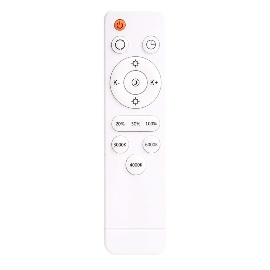 Lámpara de techo LED regulable KERN LED/80W/230V 3000-6000K Ø 80 cm negra + mando a distancia