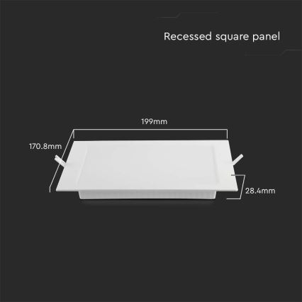 Lámpara LED de techo LED/12W/230V 3000K