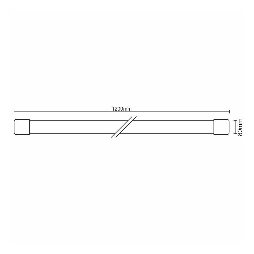 Lámpara LED debajo del gabinete LED/40W/230V 4000K IP40