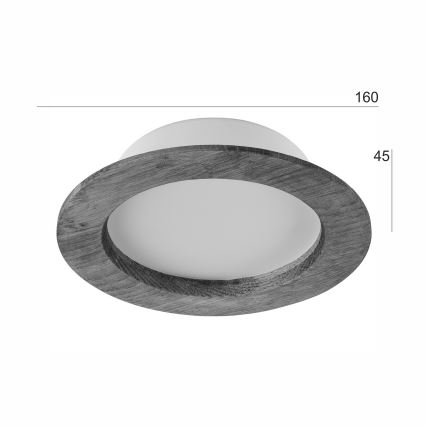Lámpara empotrada LED WOODY SPOT LED/12,5W/230V 3000K cereza Ø 16 cm