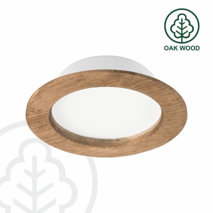 Lámpara empotrada LED WOODY SPOT LED/12,5W/230V 3000K nogal Ø 16 cm