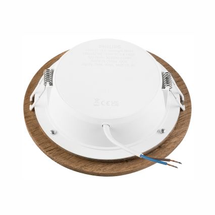 Lámpara empotrada LED WOODY SPOT LED/12,5W/230V 3000K nogal Ø 16 cm