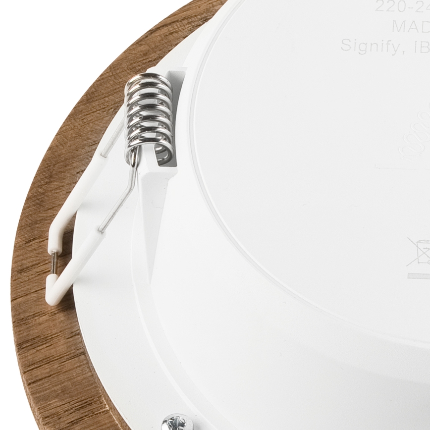 Lámpara empotrada LED WOODY SPOT LED/12,5W/230V 3000K nogal Ø 16 cm