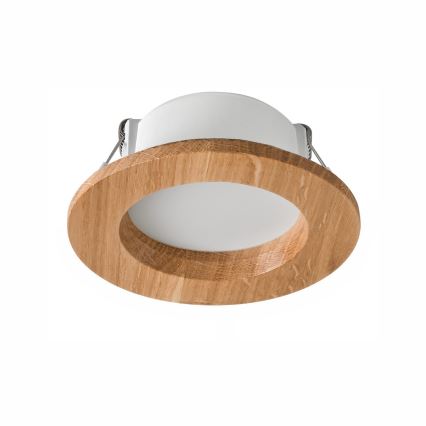 Lámpara empotrada LED WOODY SPOT LED/5,5W/230V 4000K roble ? 10 cm