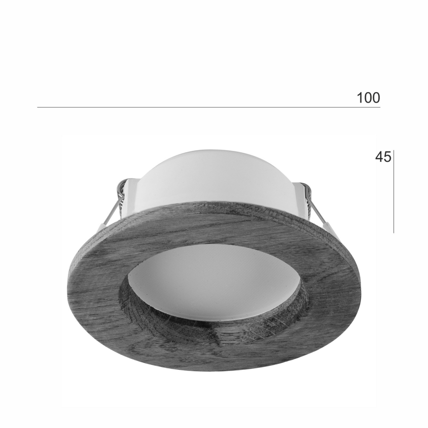 Lámpara empotrada LED WOODY SPOT LED/5,5W/230V 4000K roble ? 10 cm