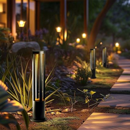 Lámpara LED exterior LED/10W/230V 3000K IP65 80 cm negra