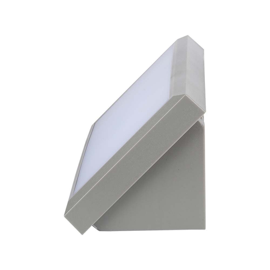 Lámpara de pared LED exterior LED/12W/230V 3000K IP65 gris