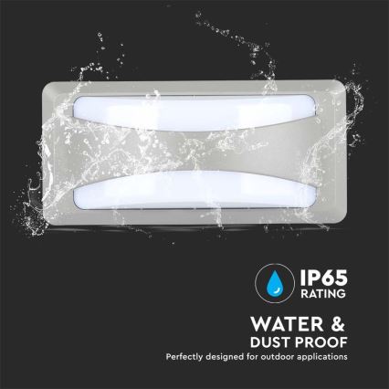 Lámpara de pared LED para exterior LED/12W/230V 4000K IP65