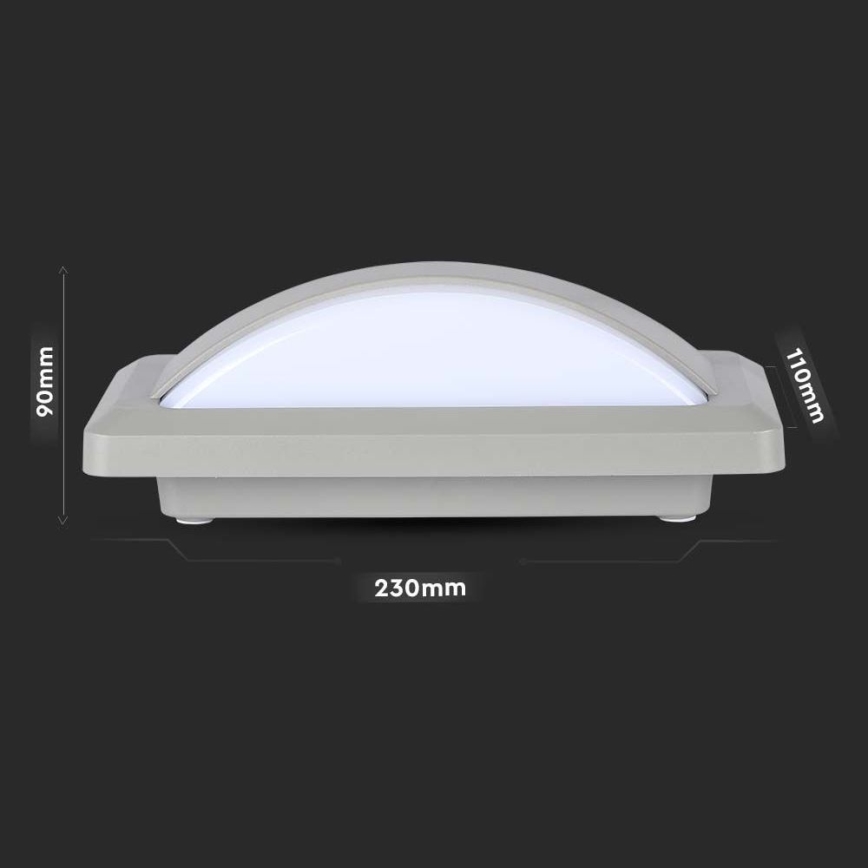 Lámpara de pared LED para exterior LED/12W/230V 4000K IP65