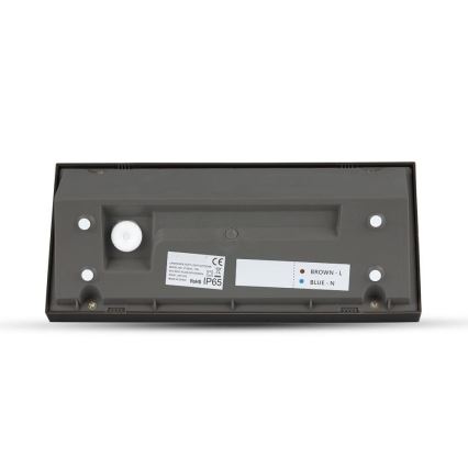 Lámpara de pared LED para exterior LED/12W/230V 4000K IP65 negra