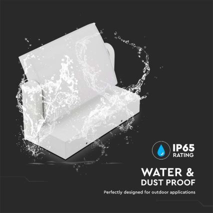Lámpara de pared LED para exterior LED/17W/230V 3000K IP65 blanca