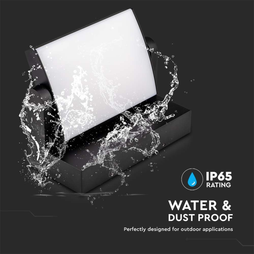 Lámpara de pared LED exterior LED/17W/230V 3000K IP65 negra