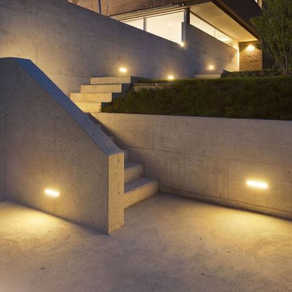 Lámpara de pared LED para exterior LED/20W/230V 3000K IP65 gris