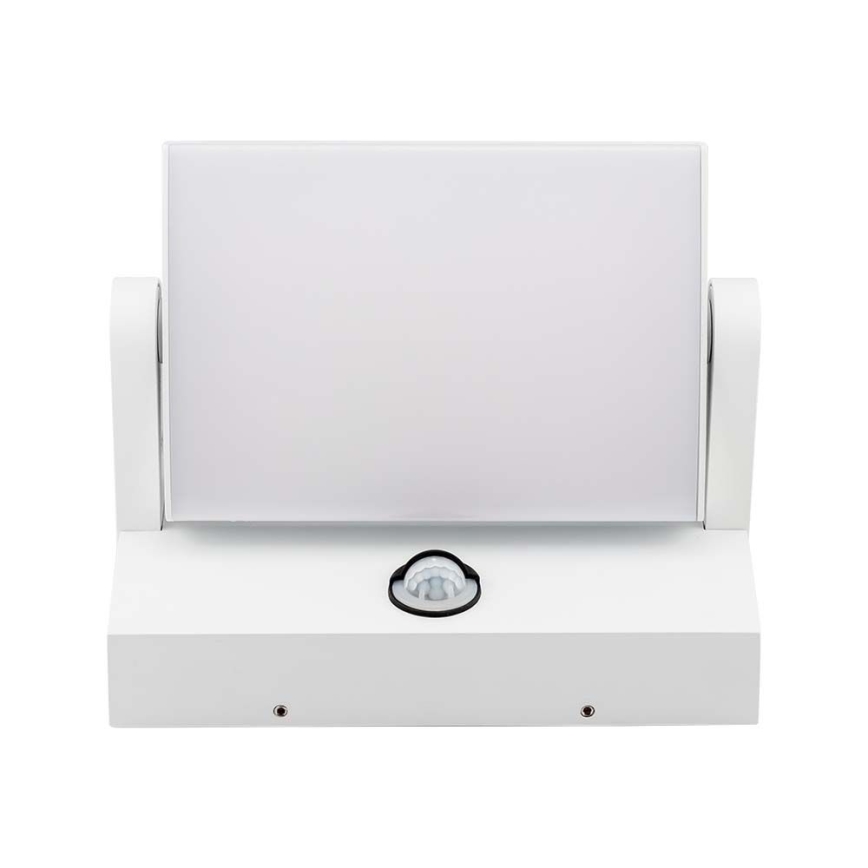 Lámpara de pared LED para exterior con sensor LED/17W/230V 3000K IP65 blanca
