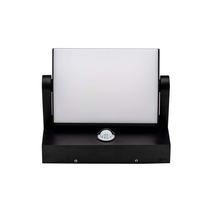 Lámpara de pared LED exterior con sensor LED/17W/230V 3000K IP65 negra