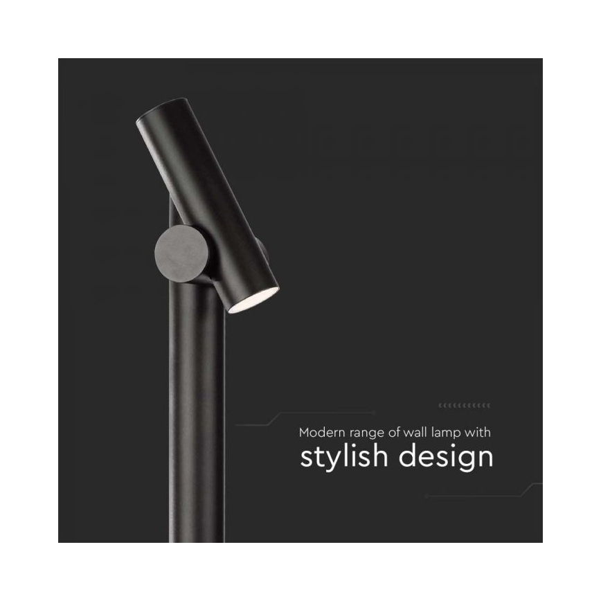 Lámpara LED flexible de exterior LED/4W/230V 3000K IP44 100 cm negro