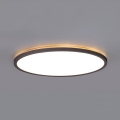 Lámpara LED para baño con sensor de movimiento y crepúsculo NIVERA LED/24W/230V IP54 3000/4000/6000K Ø 30 cm negra + mando a distancia