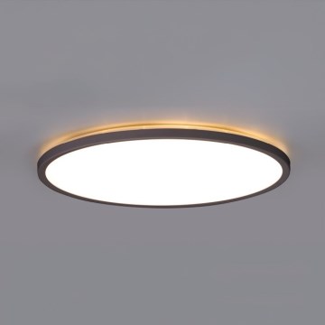 Lámpara LED para baño con sensor de movimiento y crepúsculo NIVERA LED/32W/230V IP54 3000/4000/6000K diámetro 42 cm negra + mando a distancia