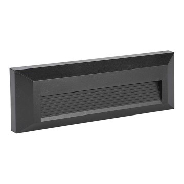 Lámpara LED para escaleras exterior LED/3W/230V IP65 3000K negra