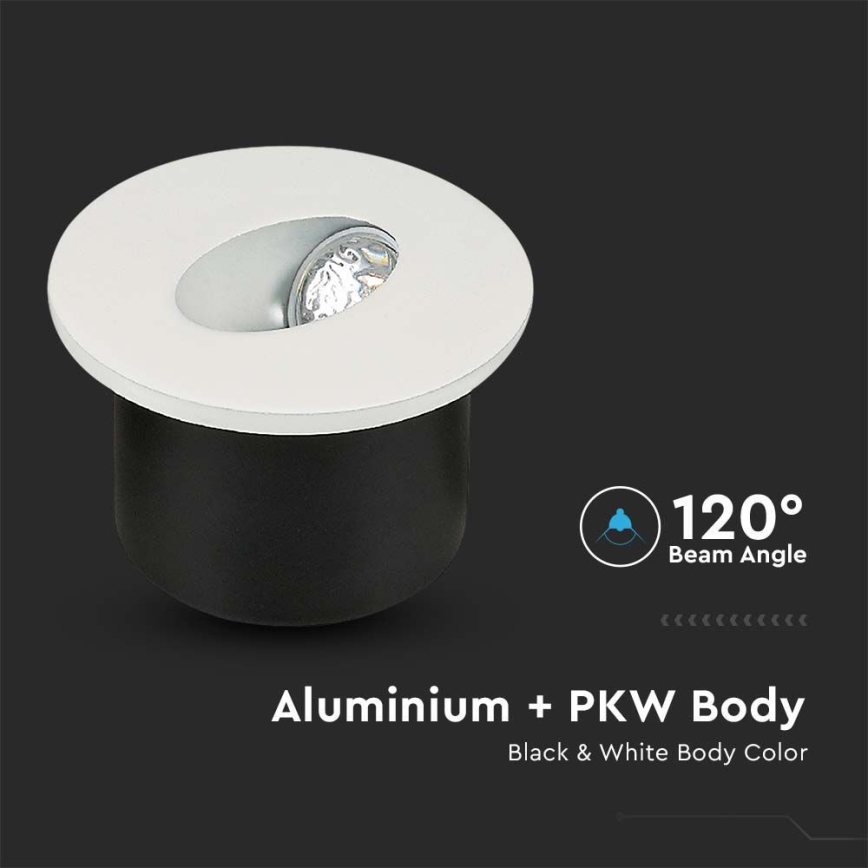 Lámpara LED para escaleras LED/3W/230V 3000K blanco