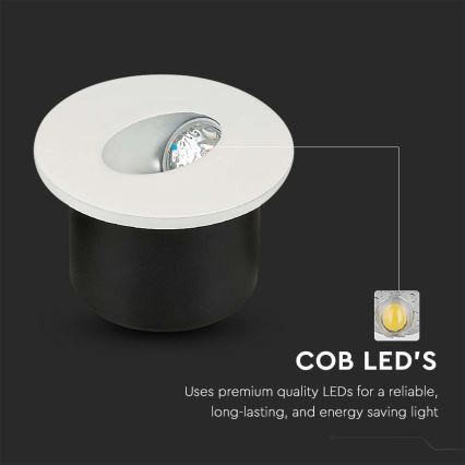 Lámpara LED para escaleras LED/3W/230V 3000K blanco