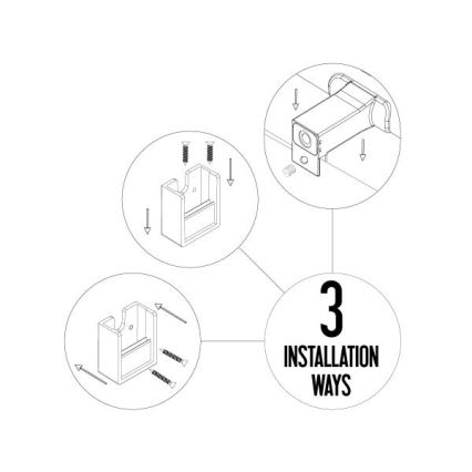 Lámpara LED para espejo de baño LED/8W/230V 30 cm IP44 blanca