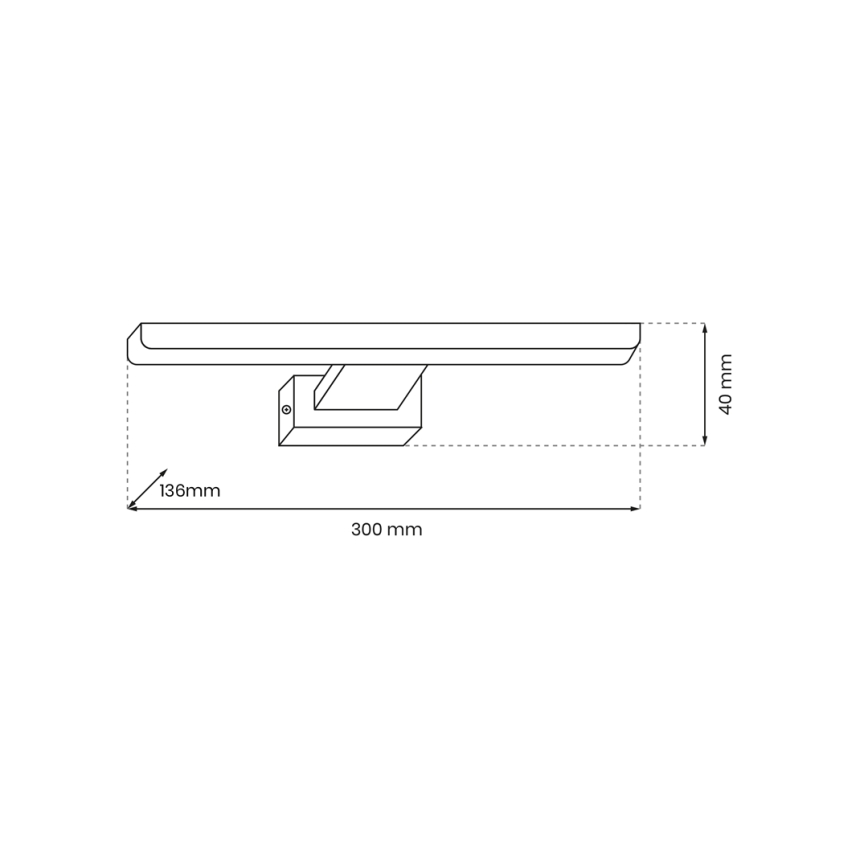 Lámpara de imagen LED PINTO LED/7W/230V dorado