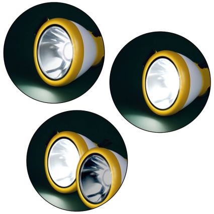 Lámpara recargable portátil LED regulable con función de batería externa LUMINA MINIO LED/5V 1800 mAh IP44 amarilla