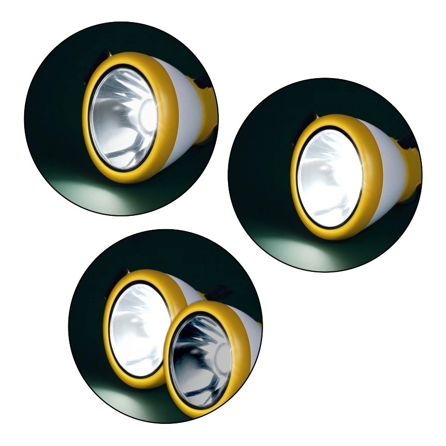 Lámpara recargable portátil LED regulable con función de batería externa LUMINA MINIO LED/5V 1800 mAh IP44 amarilla