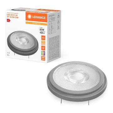 Lámpara LED regulable AR111 G53/7,2W/12V 1800-2700K 24° CRI 90 - Ledvance