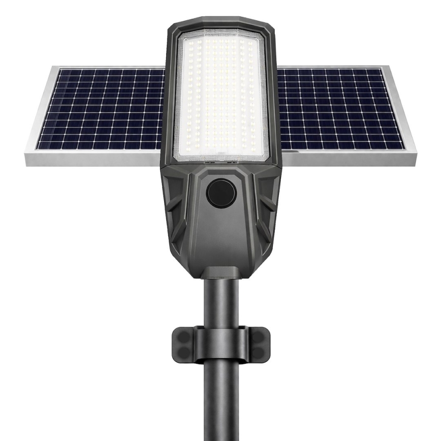 Farola LED regulable con sensor y panel solar KOBRA LED/400W/3,2V 24000 mAh IP65 antracita + mando a distancia