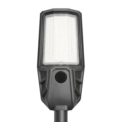 Farola LED regulable con sensor y panel solar KOBRA LED/400W/3,2V 24000 mAh IP65 antracita + mando a distancia