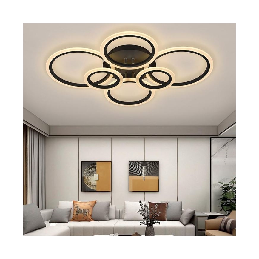 Lámpara de techo LED regulable LED/85W/230V 3000-6500K + mando a distancia