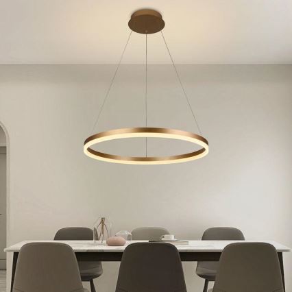 Lámpara colgante LED regulable con cable LED/42W/230V 3000-6500K Ø 60 cm + mando a distancia