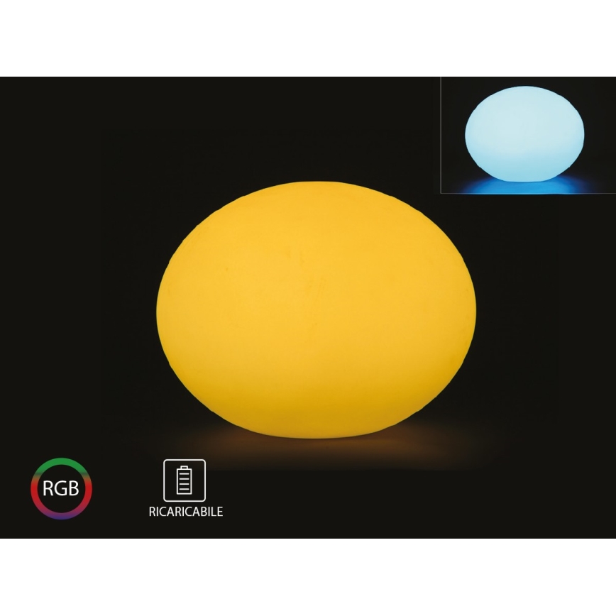Lámpara LED RGB regulable para exterior LED/1W/5V 1000 mAh 20cm IP67 + mando a distancia