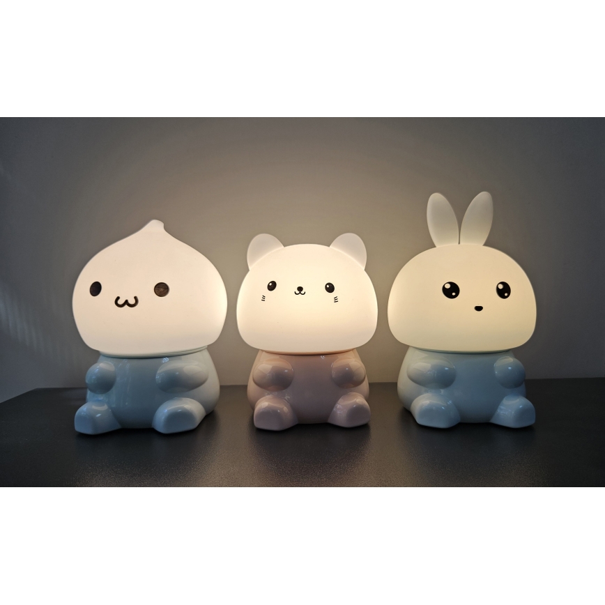Lámpara táctil LED RGBW para niños LED/1W/5V USB 1200 mAh fantasma