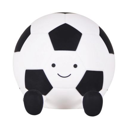 Lámpara táctil infantil regulable LED FOOTBALL LED/2W/5V USB 1200 mAh blanca/negra