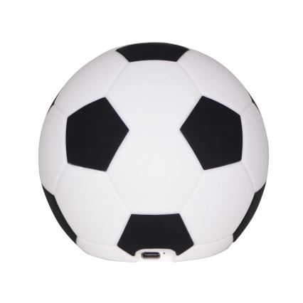 Lámpara táctil infantil regulable LED FOOTBALL LED/2W/5V USB 1200 mAh blanca/negra